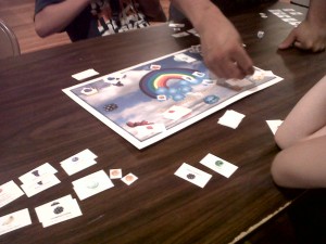 Actual game being played at a game night!